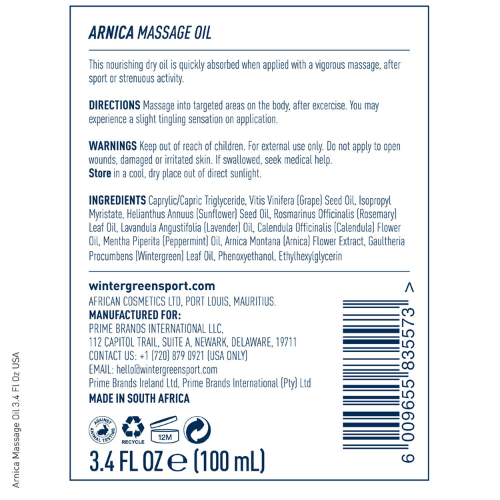 Arnica Massage Oil