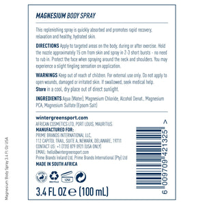 Magnesium Body Spray