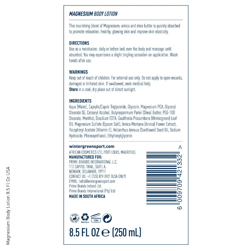 Magnesium Body Lotion