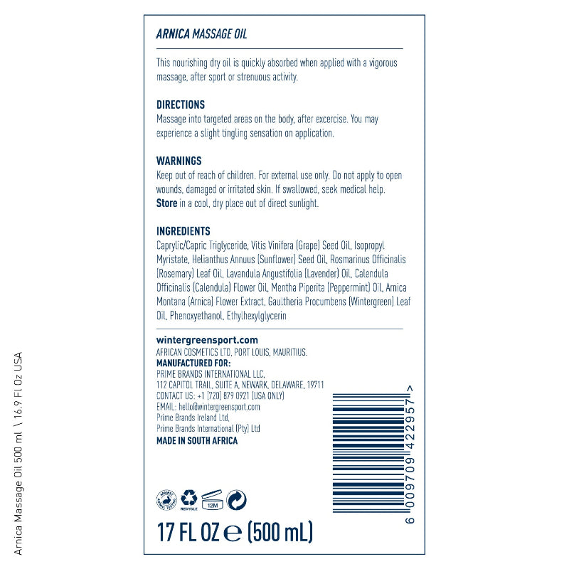 Arnica Massage Oil 17 fl oz