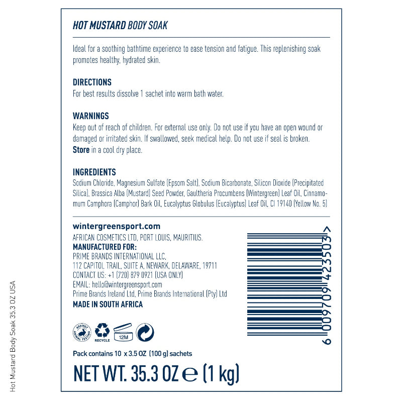 Hot Mustard Body Soak 35.3 oz
